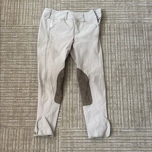 Tan Side Zip Tailored Sportsman Breeches Girls size 12